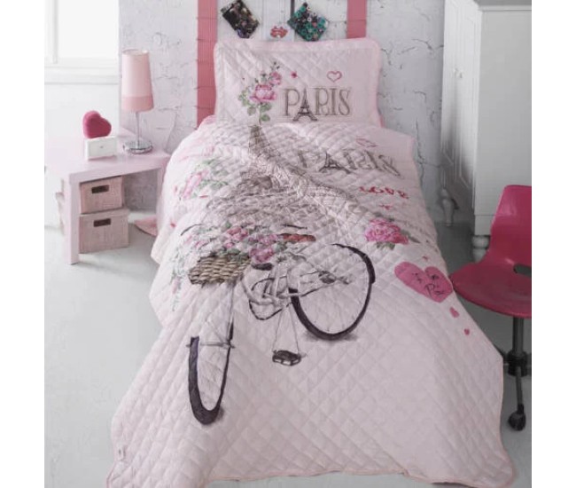 Cuvertura de pat clasy-matlasata o persoana-paris love